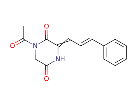 1-Acetyl-3-[(E)-3-phenyl-prop-2-en-(E)-ylidene]-piperazine-2,5-dione