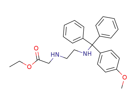 (2-{[(4-Methoxy-phenyl)-diphenyl-methyl]-amino}-ethylamino)-acetic acid ethyl ester