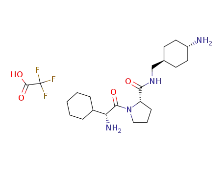 (S)-1-((R)-2-Amino-2-cyclohexyl-acetyl)-pyrrolidine-2-carboxylic acid (4-amino-cyclohexylmethyl)-amide; compound with trifluoro-acetic acid