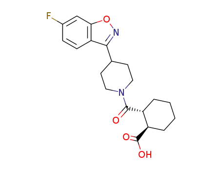 (1R,2R)-2-[4-(6-Fluoro-benzo[d]isoxazol-3-yl)-piperidine-1-carbonyl]-cyclohexanecarboxylic acid