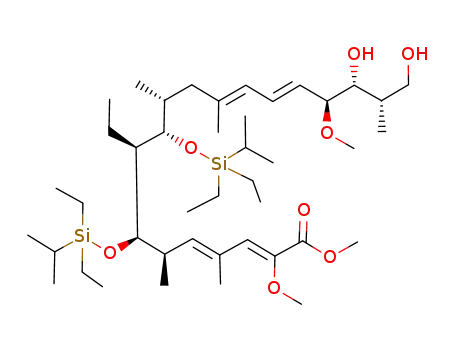 (2Z,4E,12E,14E)-(6R,7R,8S,9S,10R,16S,17R,18S)-7,9-Bis-(diethyl-isopropyl-silanyloxy)-8-ethyl-17,19-dihydroxy-2,16-dimethoxy-4,6,10,12,18-pentamethyl-nonadeca-2,4,12,14-tetraenoic acid methyl ester