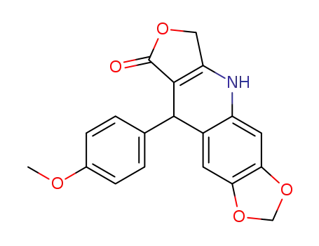 9-(4-methoxyphenyl)-6,9-dihydro-[1,3]dioxolo[4,5-g]furo[3,4-b]quinolin-8(5H)-one