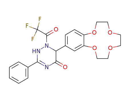 4-(5-Oxo-1-trifluoroacetyl-3-phenyl-1,2,5,6-tetrahydro-1,2,4-triazin-6-yl)benzo-12-crown-4