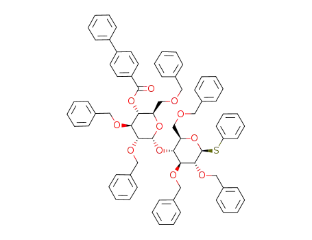 Phenyl 2,3,6-tri-O-benzyl-4-O-[4-O-(4-phenylbenzoyl)-2,3,6-tri-O-benzyl-α-D-glucopyranosyl]-1-thio-β-D-glucopyranoside