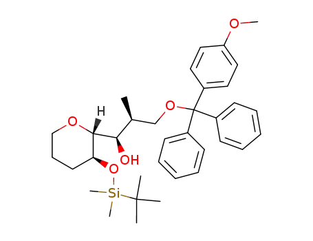 (1R,2S)-1-[(2R,3S)-3-(tert-Butyl-dimethyl-silanyloxy)-tetrahydro-pyran-2-yl]-3-[(4-methoxy-phenyl)-diphenyl-methoxy]-2-methyl-propan-1-ol