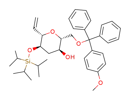 (2R,3S,5R,6S)-2-[(4-Methoxy-phenyl)-diphenyl-methoxymethyl]-5-triisopropylsilanyloxy-6-vinyl-tetrahydro-pyran-3-ol