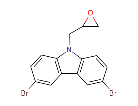 Molecular Structure of 85446-05-5 (3,6-DIBROMO-9-(OXIRAN-2-YLMETHYL)-9H-CARBAZOLE)