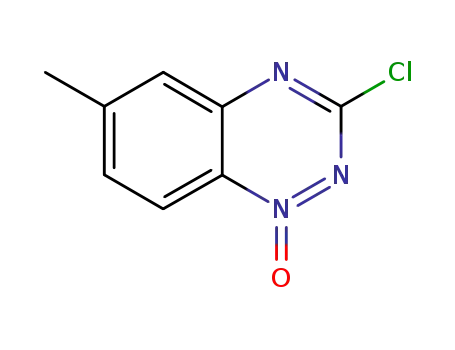 Molecular Structure of 445041-36-1 (1,2,4-Benzotriazine, 3-chloro-6-methyl-, 1-oxide)