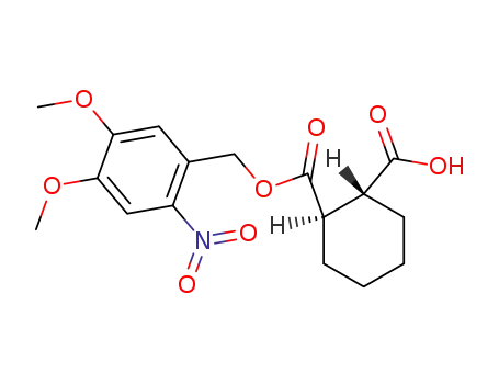 trans-cyclohexane-1,2-dicarboxylic acid mono(4,5-dimethoxy-2-nitrobenzyl) ester
