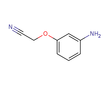 Molecular Structure of 219312-01-3 (Acetonitrile, (3-aminophenoxy)- (9CI))