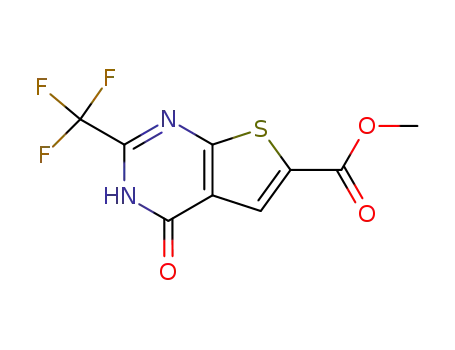 4-oxo-2-trifluoromethyl-3,4-dihydro-thieno[2,3-d]pyrimidine-6-carboxylic acid methyl ester