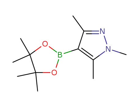 Molecular Structure of 844891-04-9 (1,3,5-TRIMETHYL-4-(4,4,5,5-TETRAMETHYL-1,3,2-DIOXABOROLAN-2-YL)-1H-PYRAZOLE)