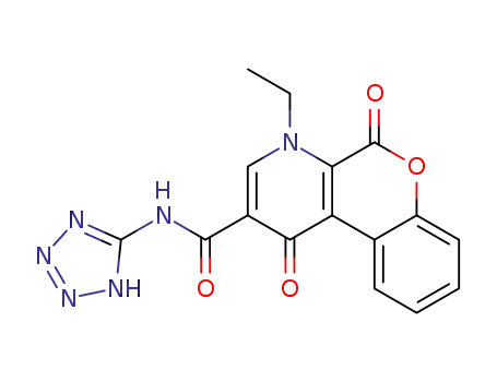 4-Ethyl-1,5-dihydro-1,5-dioxo-N-(1H-tetrazol-5-yl)-4H-[1]benzopyrano[3,4-b]pyridine-2-carboxamide