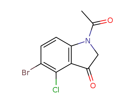 1-acetyl-5-bromo-4-chloroindolin-3-one