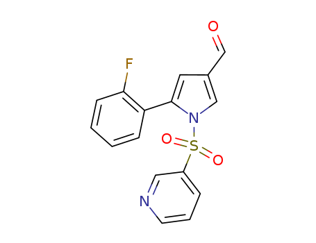 1H-Pyrrole-3-carboxaldehyde, 5-(2-fluorophenyl)-1-(3-pyridinylsulfonyl)-
