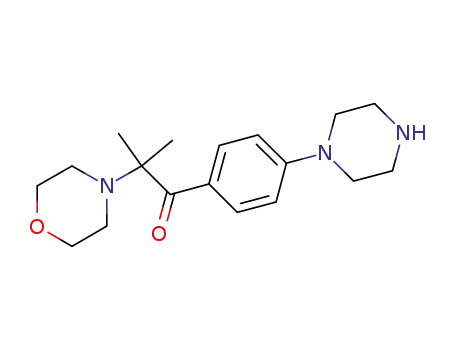 2-methyl-2-morpholin-4-yl-1-(4-piperazinylphenyl)propan-1-one