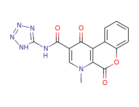 1,5-dihydro-4-methyl-1,5-dioxo-N-1H-tetrazol-5-yl-4H-[1]benzopyrano[3,4-b]pyridine-2-carboxamide