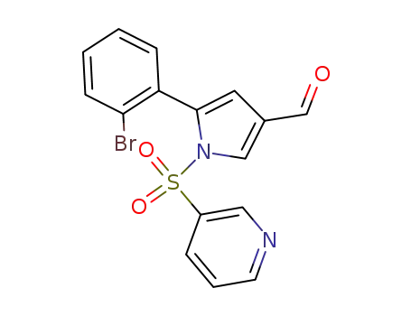 5-(2-bromophenyl)-1-(pyridin-3-ylsulfonyl)-1H-pyrrole-3-carbaldehyde