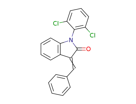 1-(2,6-dichlorophenyl)-3-((phenyl)methylene)-1,3-dihydroindol-2-one