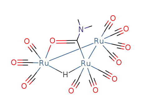 Ru3{μ-H,μ-O=C(NMe2)}(CO)10