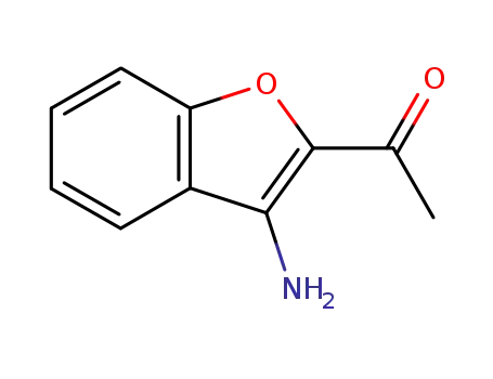 Molecular Structure of 49615-96-5 (1-(3-AMINO-1-BENZOFURAN-2-YL)ETHANONE)