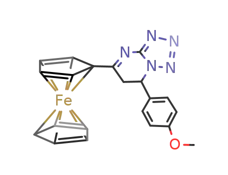 (ferrocenyl)(CCH2CH(p-CH3OC6H4)N(N3)CN)