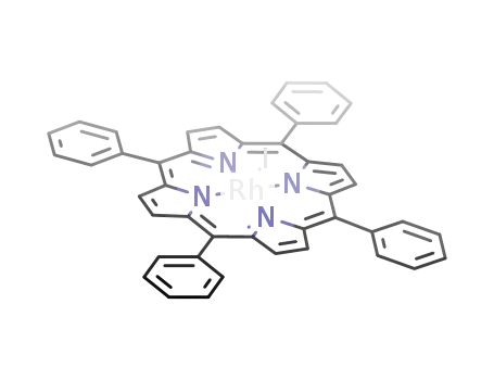 Molecular Structure of 69509-35-9 (Iodorhodium(III) Tetraphenylporphyrin)