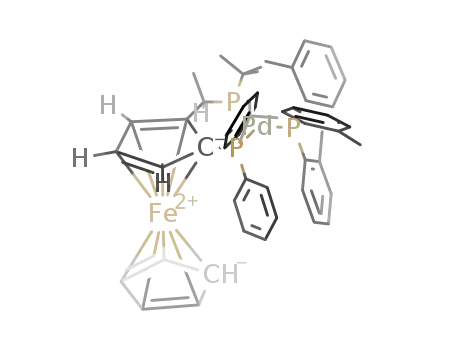[Pd(1-diphenylphosphino-2-di-tert-butylphosphinoethylferrocene)(P(o-tolyl)3)]