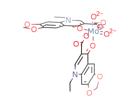 bis(5,8-dihydro-5-ethyl-8-oxo-1,3-dioxolo[4,5-g]quinoline-7-carboxylato)dioxomolybdenum(VI)