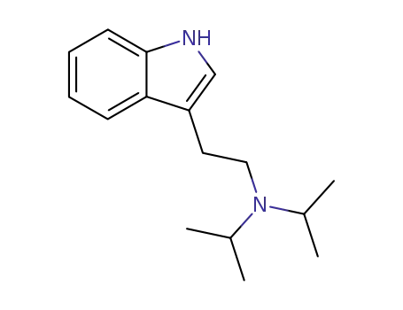 Molecular Structure of 14780-24-6 (1H-Indole-3-ethanamine, N,N-bis(1-methylethyl)-)