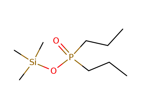 Molecular Structure of 53483-29-7 (Phosphinic acid, dipropyl-, trimethylsilyl ester)