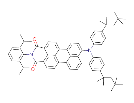 N-(2,6-diisopropylphenyl)-9-[bis(4-tert-octyl)phenyl]aminoperylene-3,4-dicarboximide
