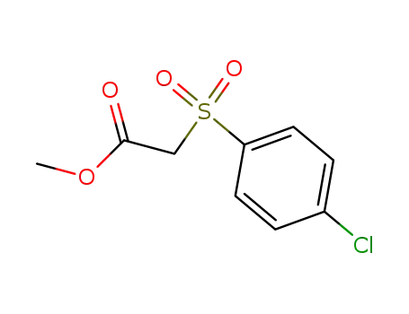 Molecular Structure of 15446-25-0 (Acetic acid, [(4-chlorophenyl)sulfonyl]-, methyl ester)