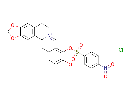 2,3-methylenedioxy-9-((p-nitrophenylsulfonyl)oxy)-10-methoxyprotoberberine chloride