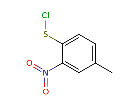 Molecular Structure of 4288-90-8 (Benzenesulfenyl chloride, 4-methyl-2-nitro-)