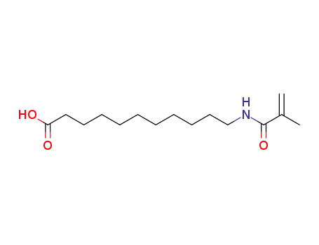 Molecular Structure of 59178-93-7 (11-(METHACRYLOYLAMINO)UNDECANOIC ACID)