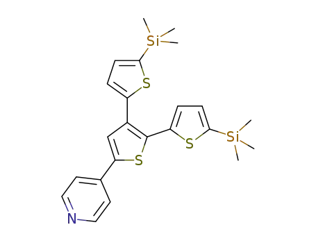 4-[5,5''-bis(trimethylsilyl)-[2,2';3',2'']terthien-5'-yl]-pyridine