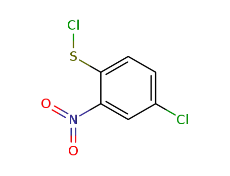 Molecular Structure of 4153-06-4 (Benzenesulfenyl chloride, 4-chloro-2-nitro-)