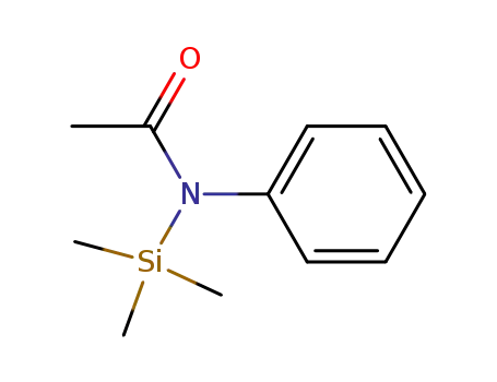 Molecular Structure of 10557-63-8 (Acetamide, N-phenyl-N-(trimethylsilyl)-)