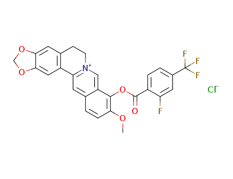 9-O-(2-flouro-4-triflouromethylbenzoyl)berberrubine chloride