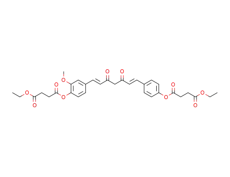 4-((1E,6E)-7-(4-(4-ethoxy-4-oxobutanoyloxy)-3-methoxyphenyl)-3,5-dioxohepta-1,6-dienyl)phenyl ethyl succinate