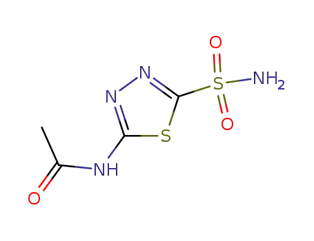 Molecular Structure of 59-66-5 (Acetazolamide)