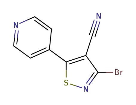 3-bromo-5-(pyridin-4-yl)isothiazole-4-carbonitrile