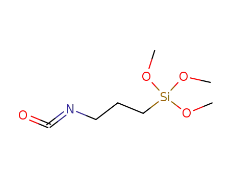Molecular Structure of 15396-00-6 (3-Isocyanatopropyltrimethoxysilane)