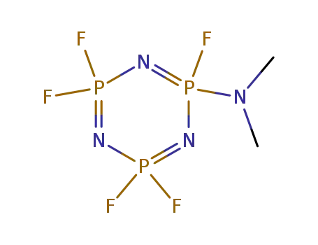 Molecular Structure of 23208-17-5 (1,3,5,2,4,6-Triazatriphosphorine,
2-(dimethylamino)-2,4,4,6,6-pentafluoro-2,2,4,4,6,6-hexahydro-)