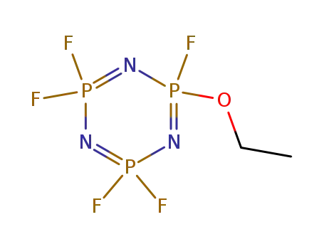 Molecular Structure of 33027-66-6 (1,3,5,2,4,6-triazatriphosphorine, 2-ethoxy-2,4,4,6,6-pentafluoro-2,2,4,4,6,6-hexahydro-)