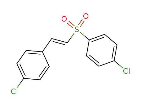 Molecular Structure of 6178-26-3 (Benzene, 1-chloro-4-[[(1E)-2-(4-chlorophenyl)ethenyl]sulfonyl]-)