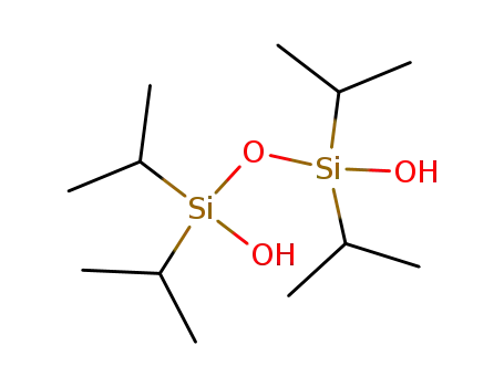 Molecular Structure of 36408-37-4 (1,3-Disiloxanediol, 1,1,3,3-tetrakis(1-methylethyl)-)