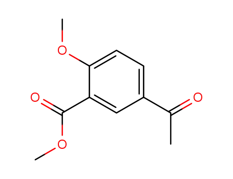 Molecular Structure of 39971-36-3 (methyl 5-acetyl-2-methoxybenzoate)