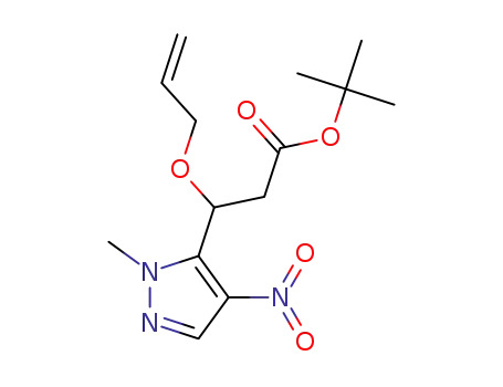 tert-butyl 3-(allyloxy)-3-(1-methyl-4-nitro-1H-pyrazol-5-yl)propanoate